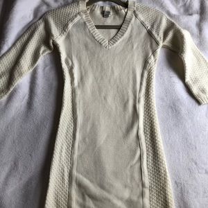 GUESS Cream Sweater Dress